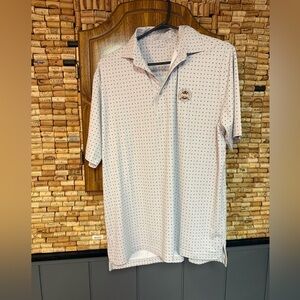 Private Estate PGA official logo blue dot polo shirt size medium